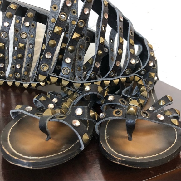 ALDO Studded Gladiator Sandals 6.5 Nitara Flats - Picture 6 of 6
